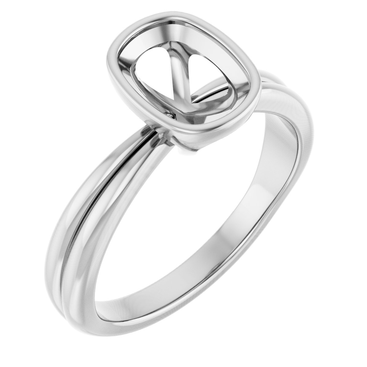Bezel-Set Solitaire Engagement Ring