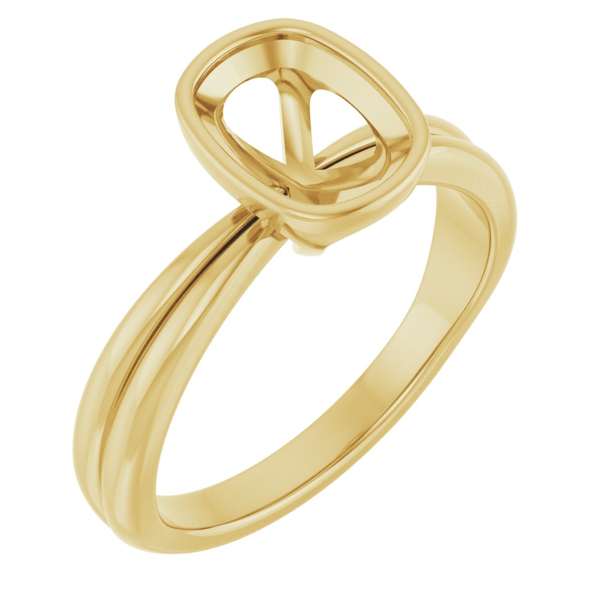 Bezel-Set Solitaire Engagement Ring