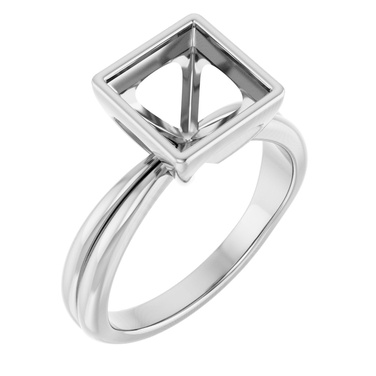 Bezel-Set Solitaire Engagement Ring