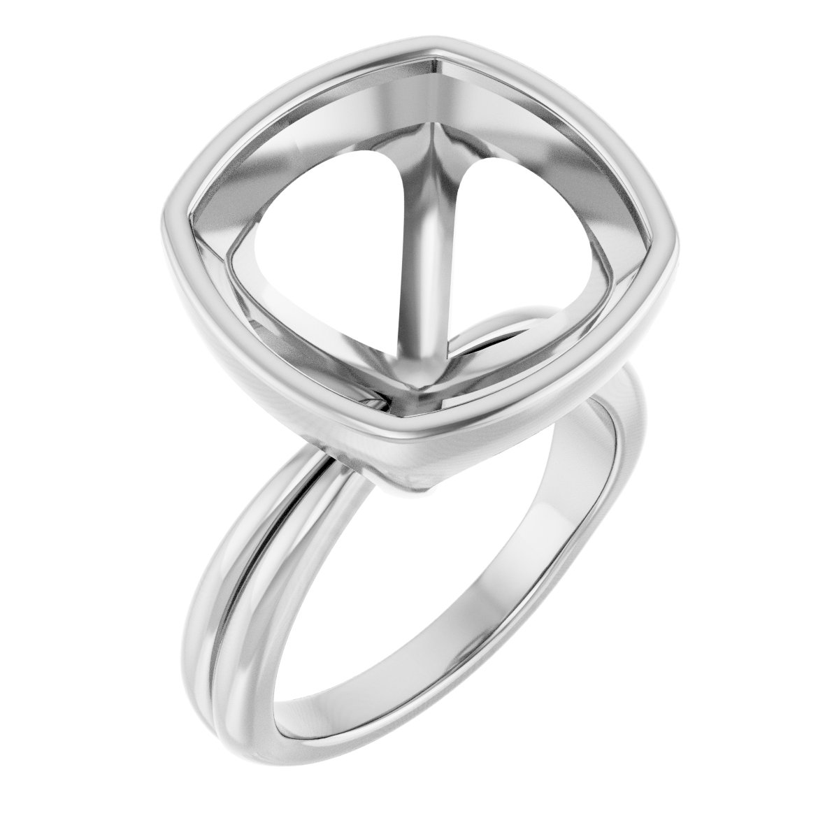 Bezel-Set Solitaire Engagement Ring