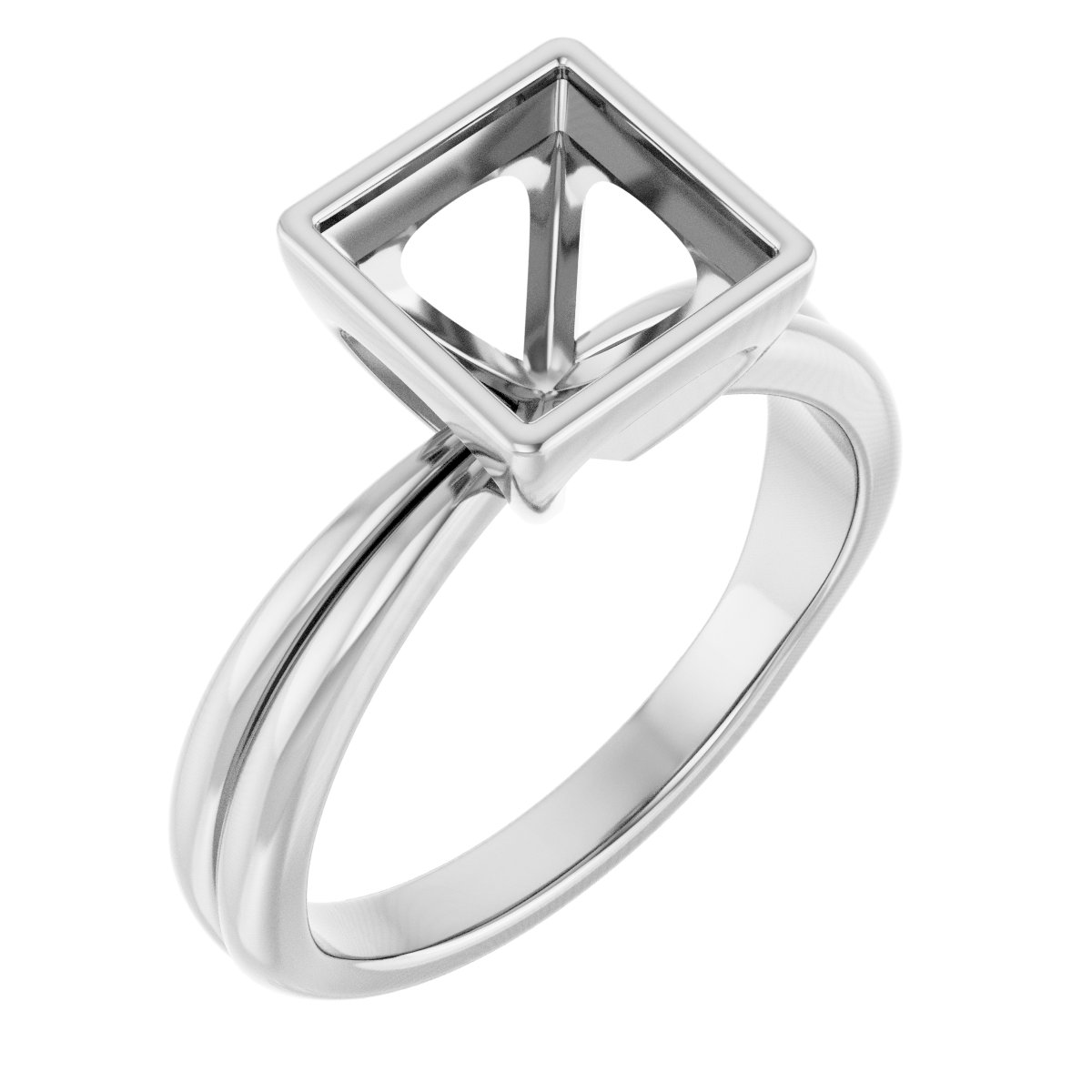 Bezel-Set Solitaire Engagement Ring