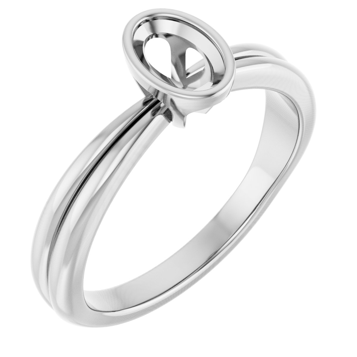 Bezel-Set Solitaire Engagement Ring