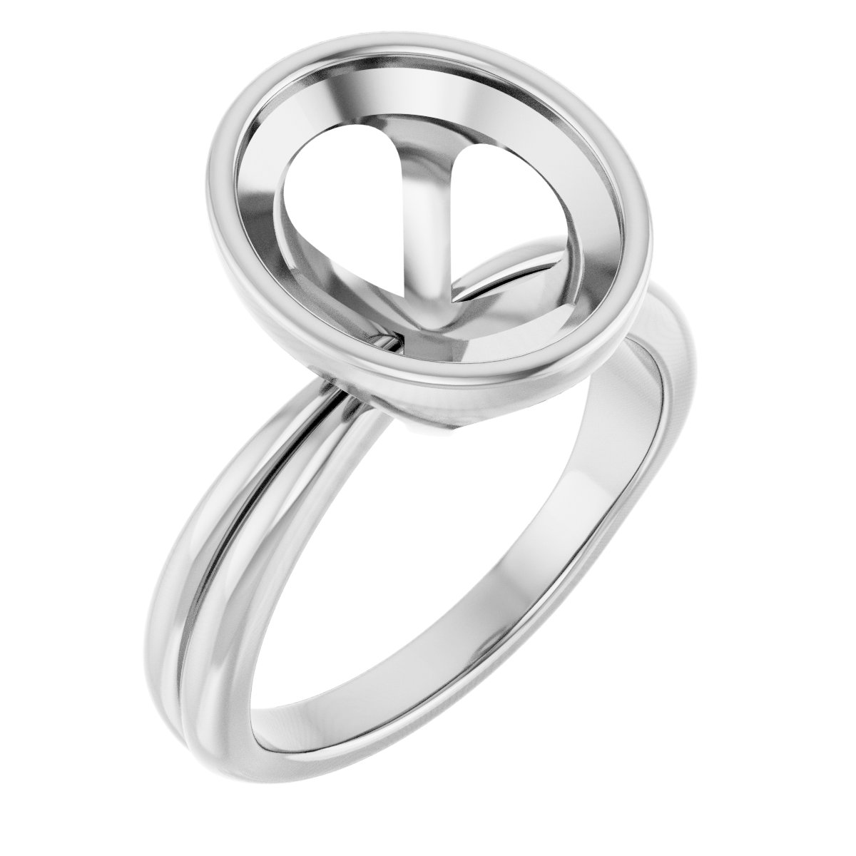 Bezel-Set Solitaire Engagement Ring