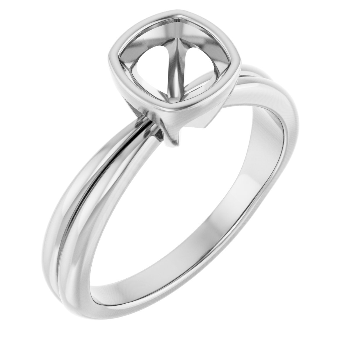 Bezel-Set Solitaire Engagement Ring