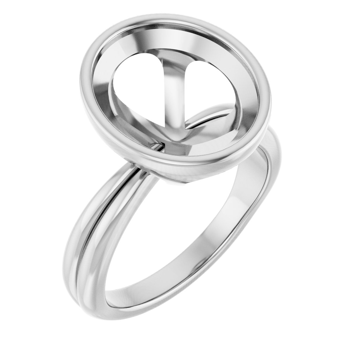 Bezel-Set Solitaire Engagement Ring