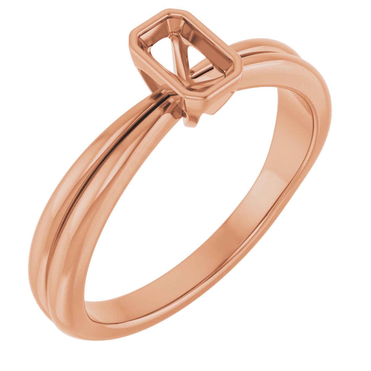 Bezel-Set Solitaire Engagement Ring