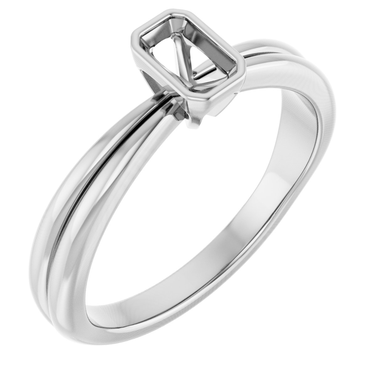 Bezel-Set Solitaire Engagement Ring