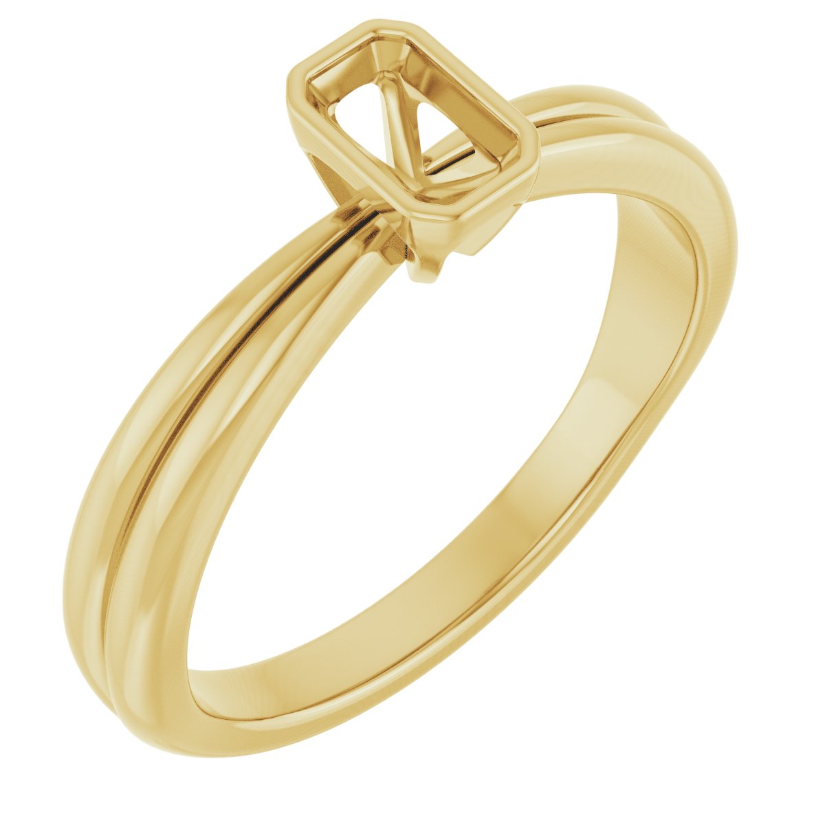 Bezel-Set Solitaire Engagement Ring