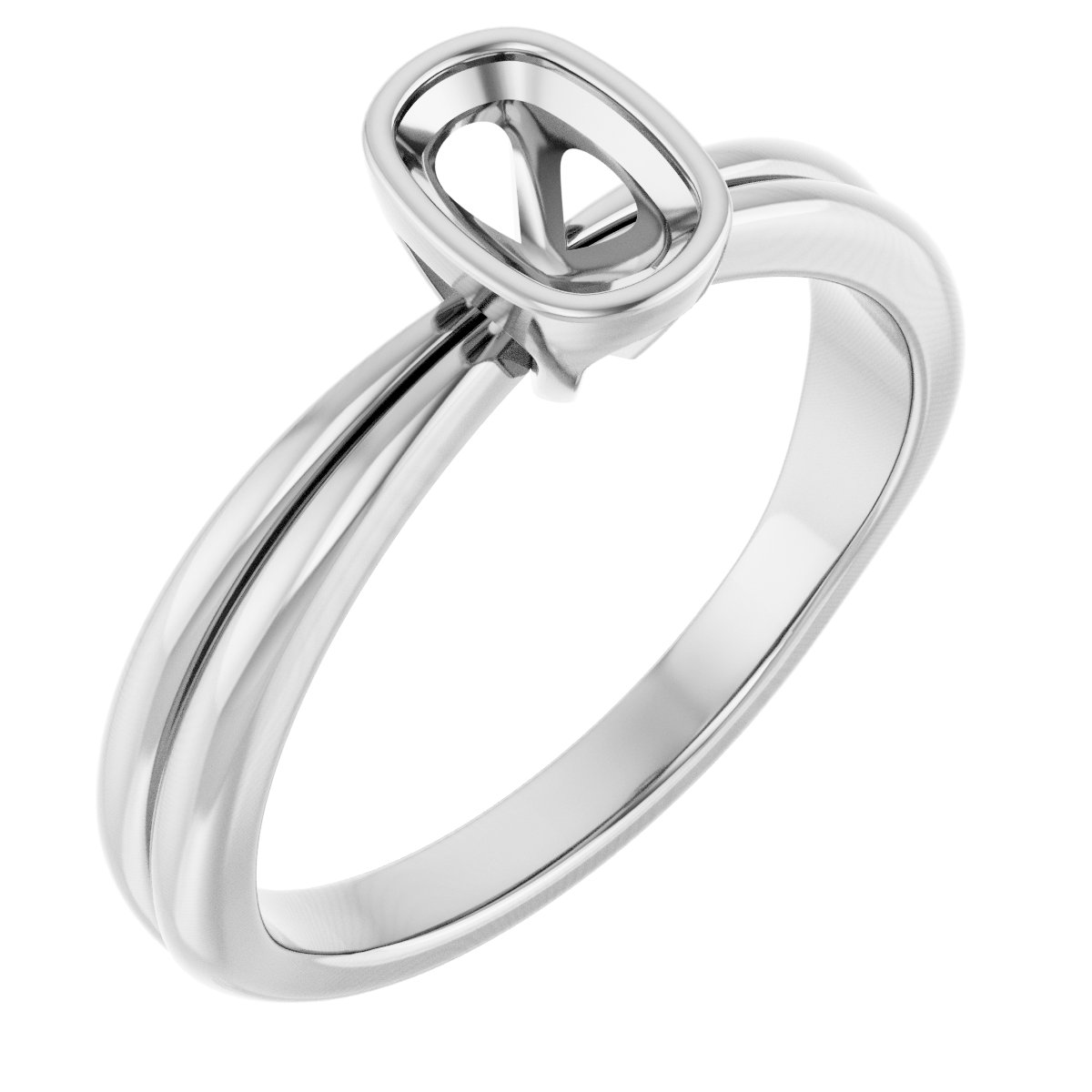 Bezel-Set Solitaire Engagement Ring