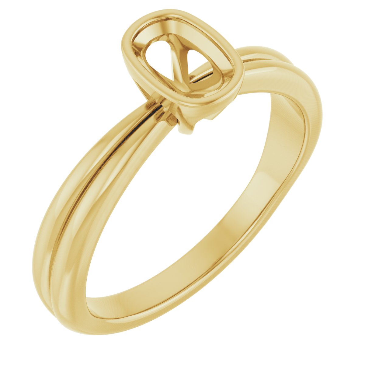 Bezel-Set Solitaire Engagement Ring