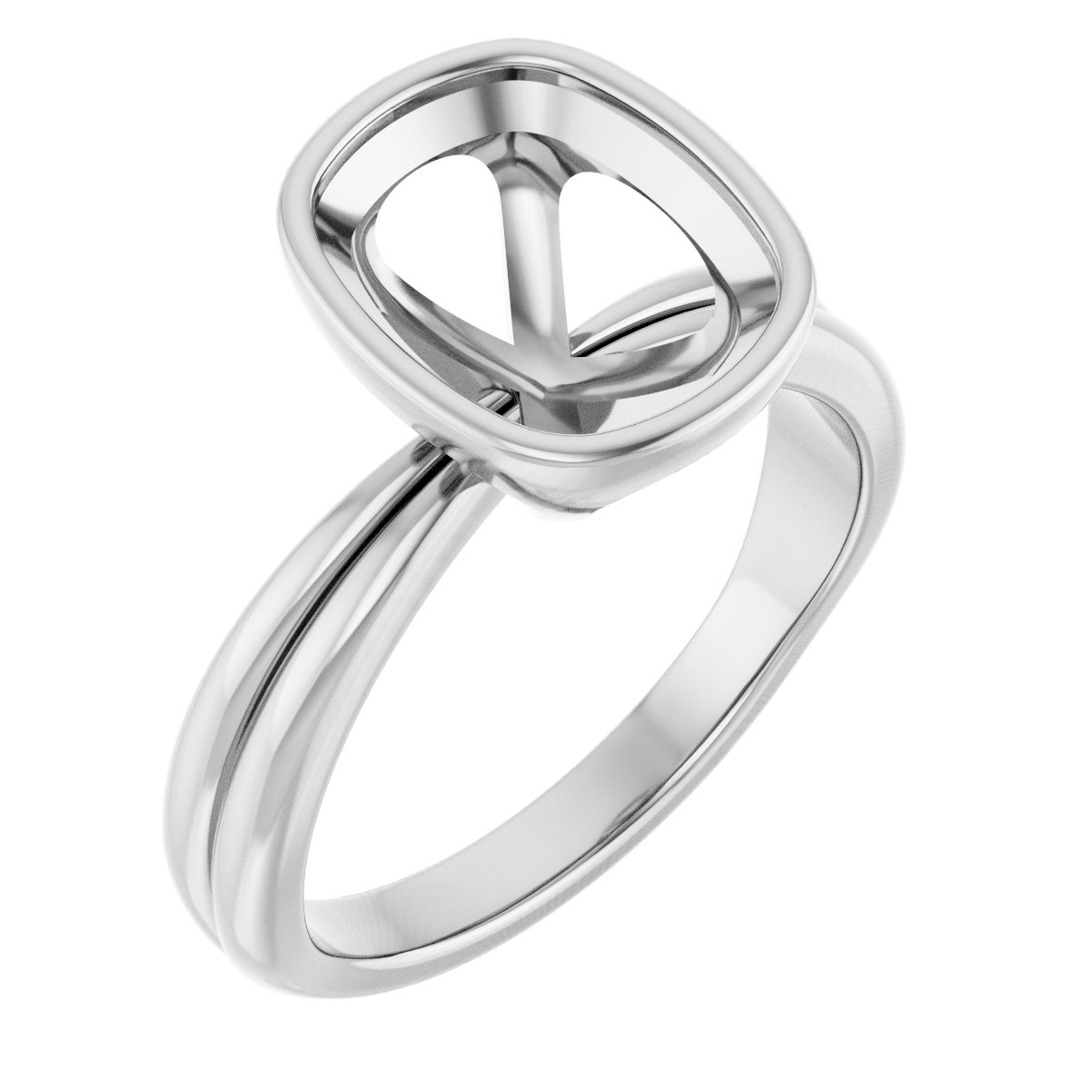 Bezel-Set Solitaire Engagement Ring