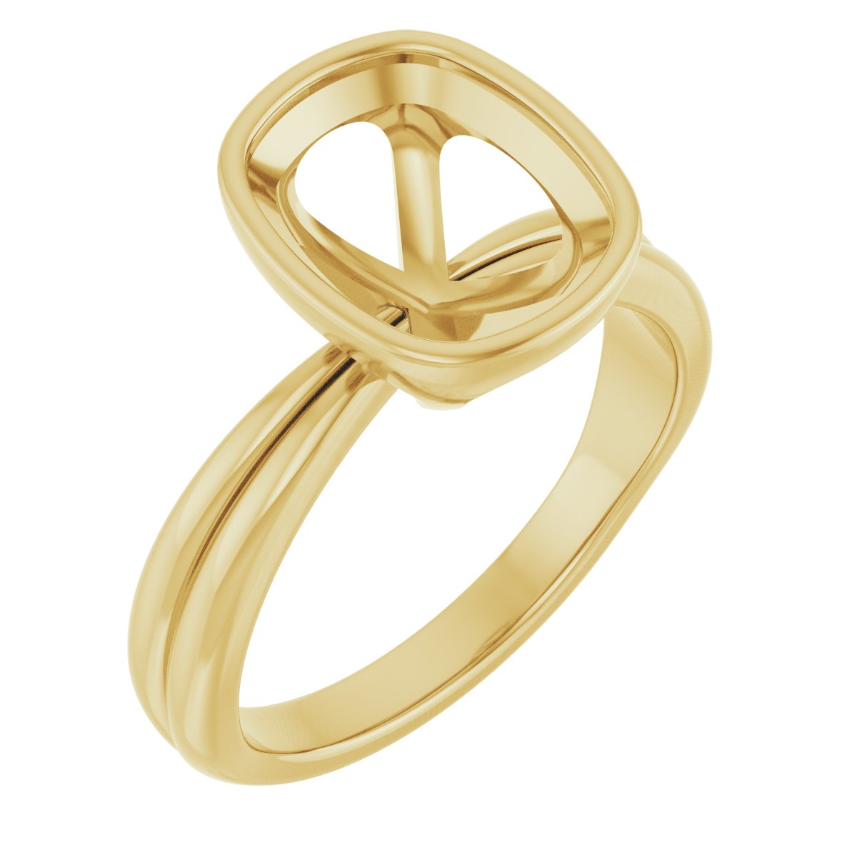 Bezel-Set Solitaire Engagement Ring