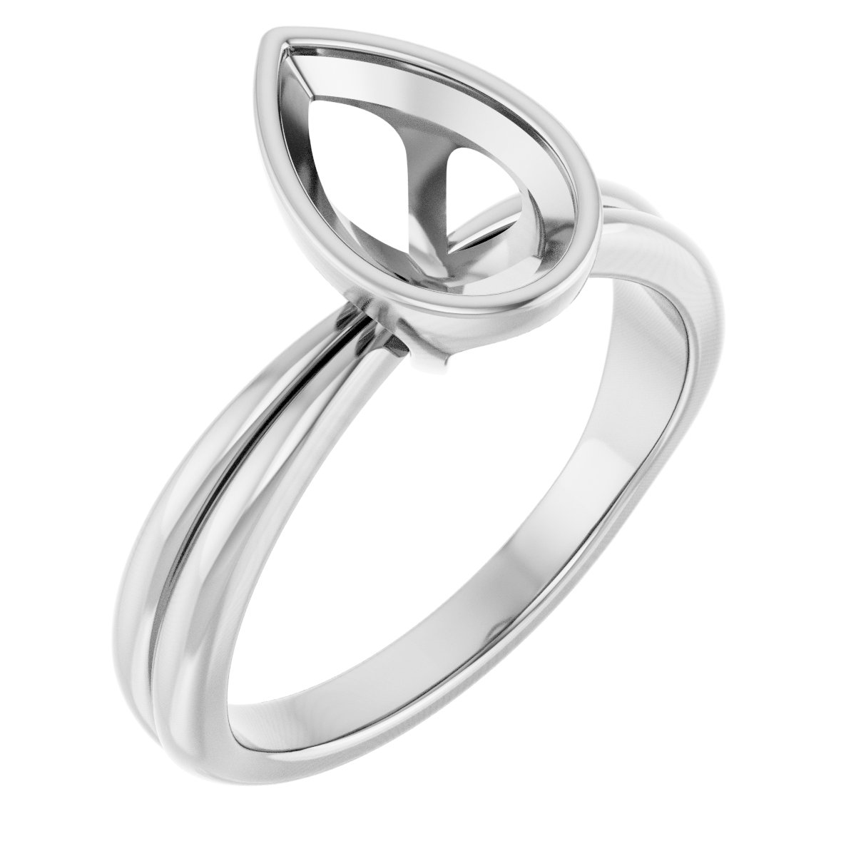 Bezel-Set Solitaire Engagement Ring