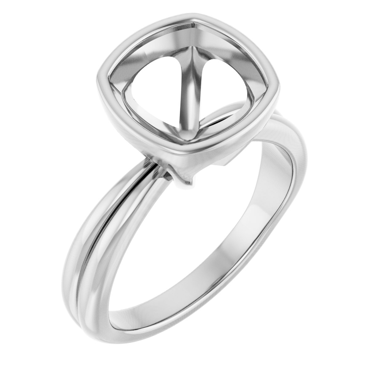 Bezel-Set Solitaire Engagement Ring