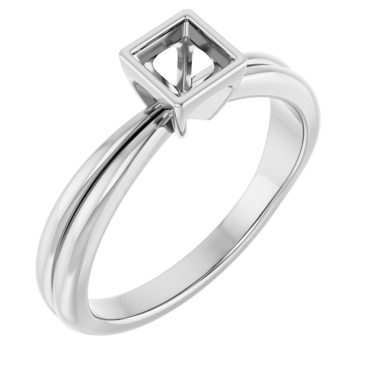 Bezel-Set Solitaire Engagement Ring