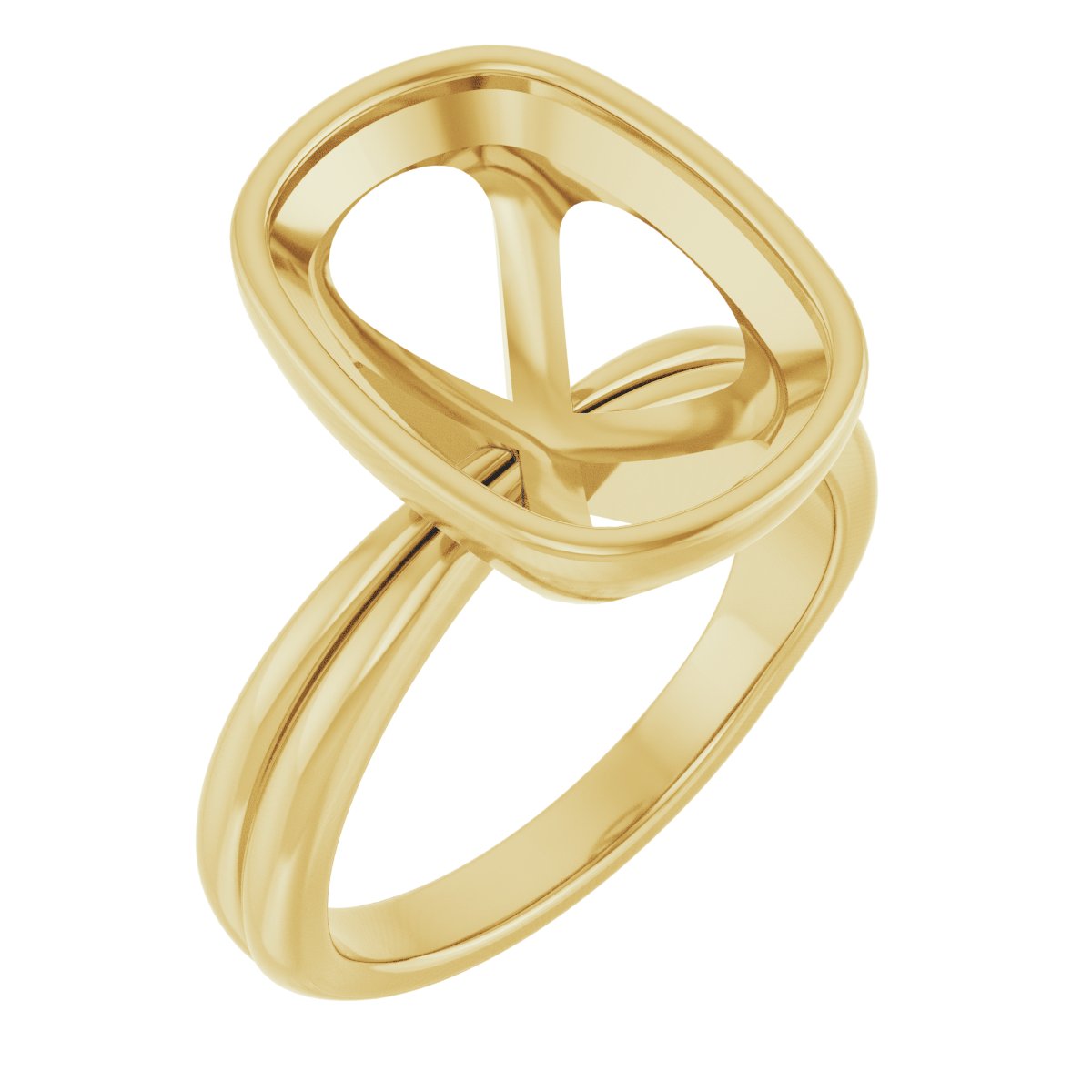 Bezel-Set Solitaire Engagement Ring