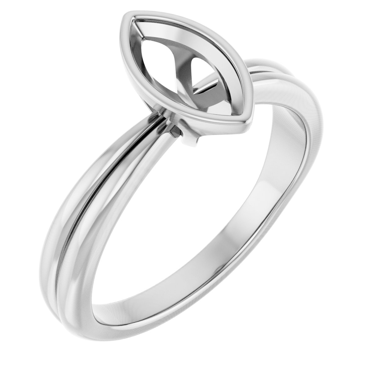 Bezel-Set Solitaire Engagement Ring