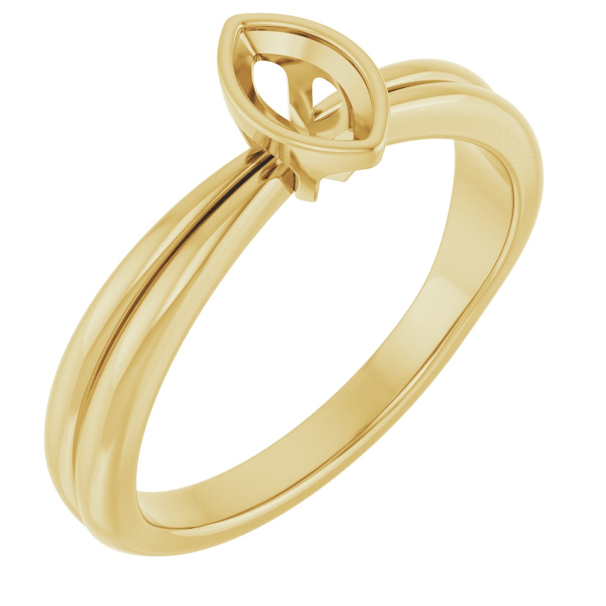 Bezel-Set Solitaire Engagement Ring