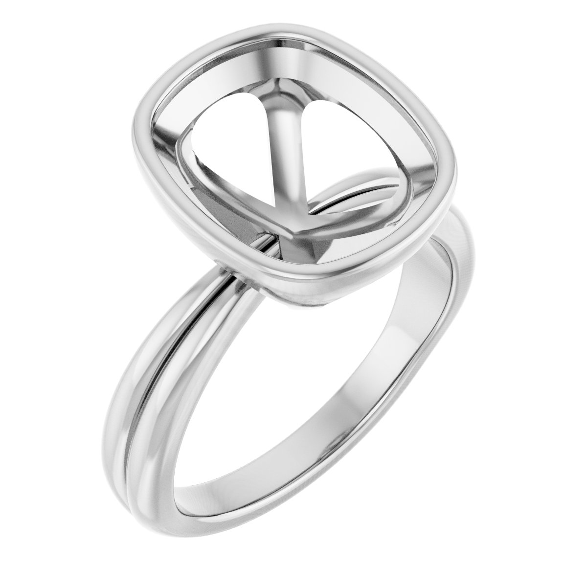 Bezel-Set Solitaire Engagement Ring