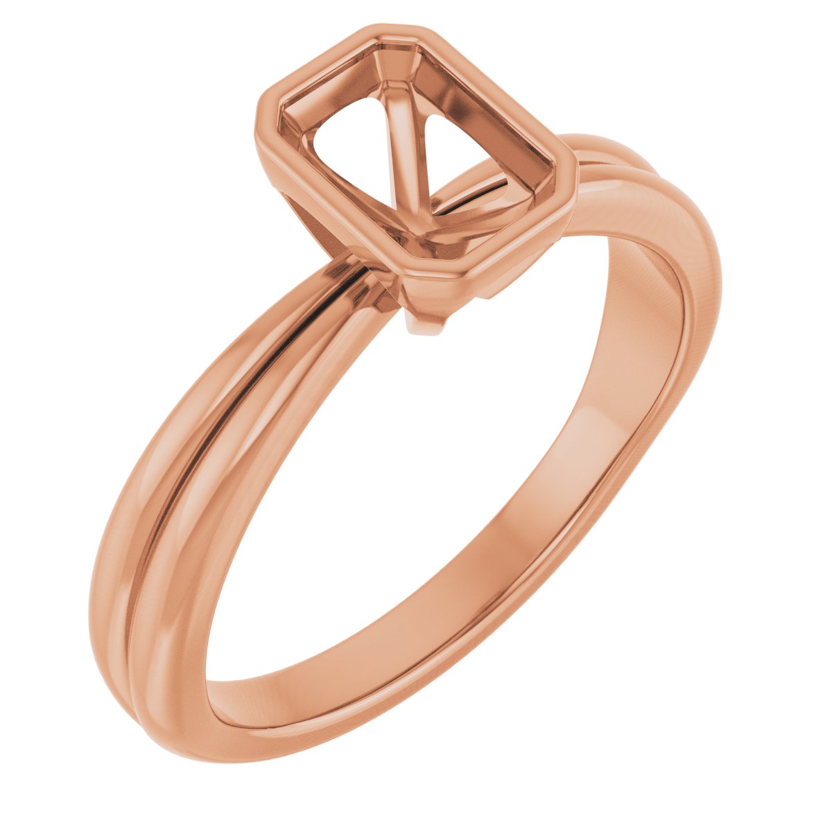 Bezel-Set Solitaire Engagement Ring