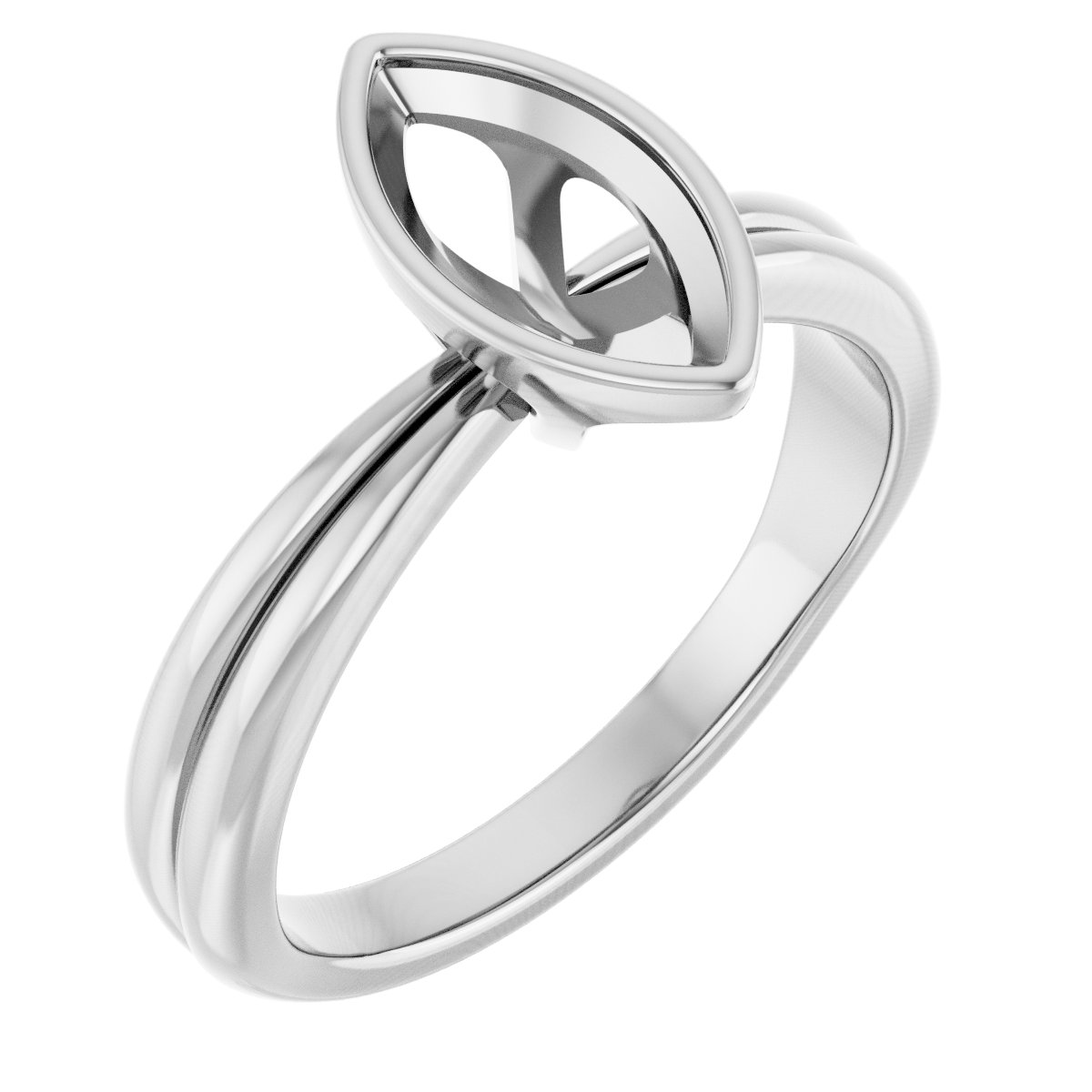 Bezel-Set Solitaire Engagement Ring