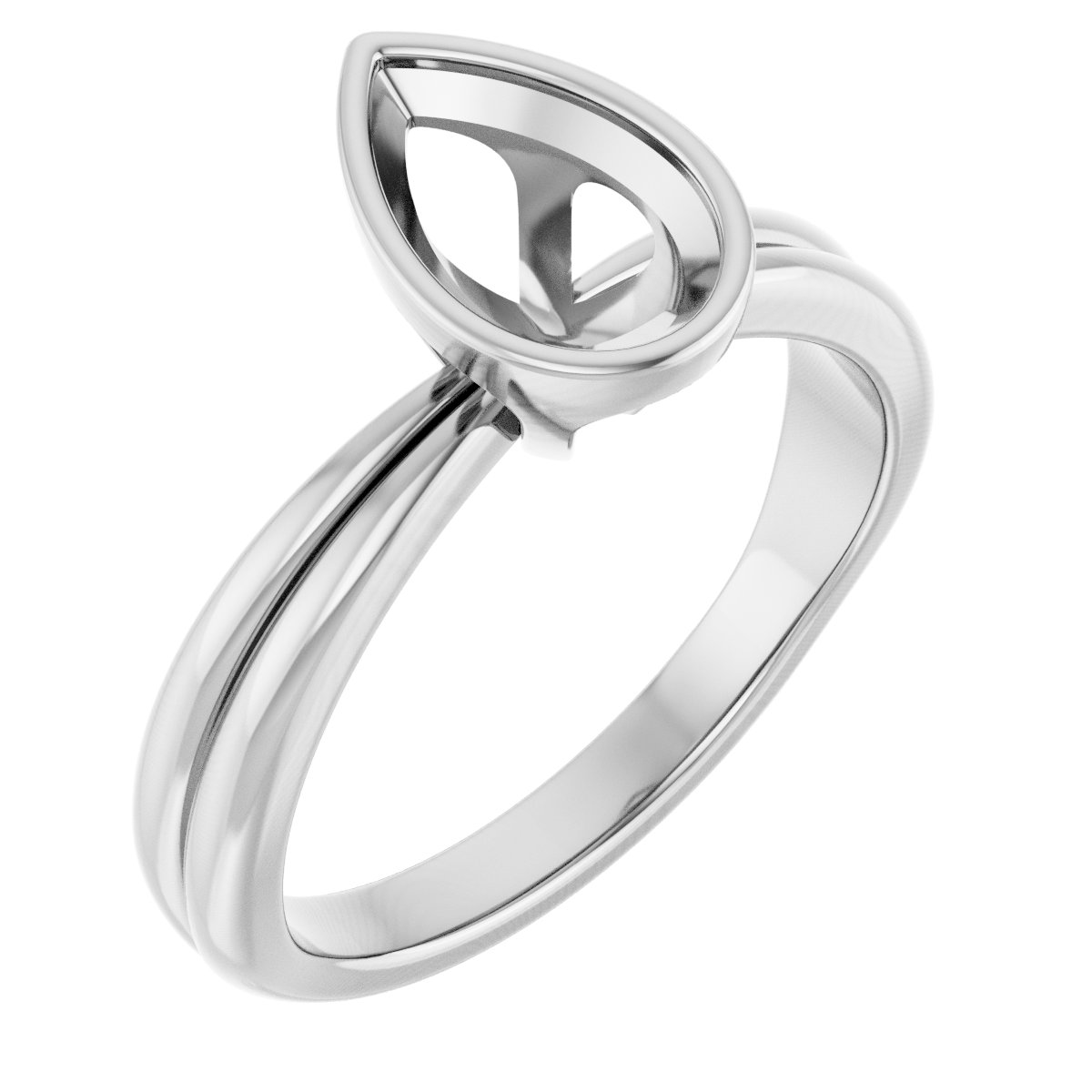 Bezel-Set Solitaire Engagement Ring