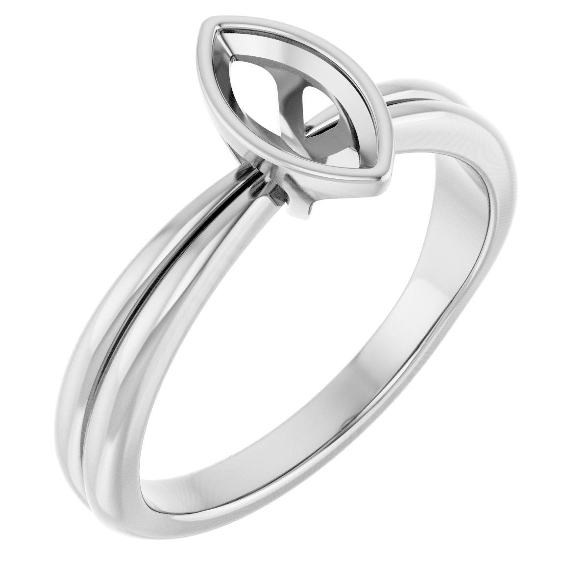 Bezel-Set Solitaire Engagement Ring