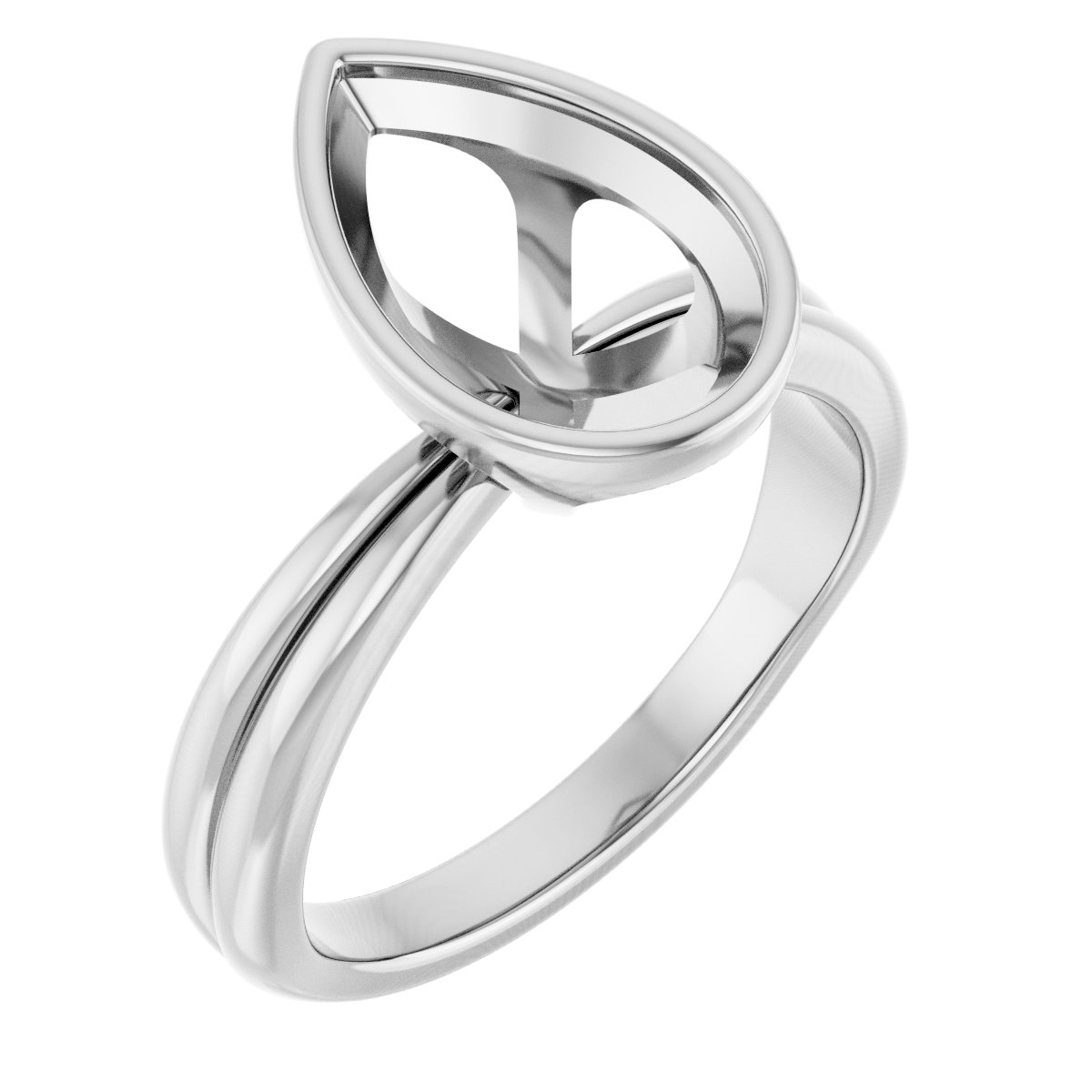 Bezel-Set Solitaire Engagement Ring