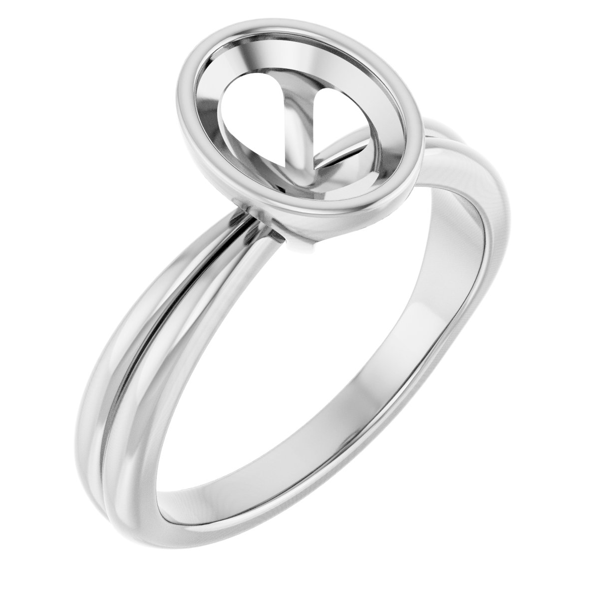 Bezel-Set Solitaire Engagement Ring