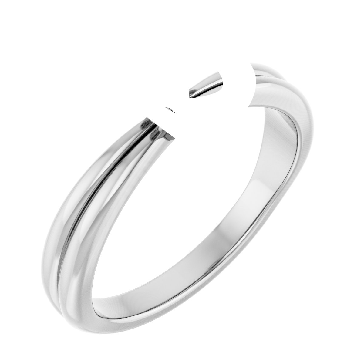 Bezel-Set Solitaire Engagement Ring