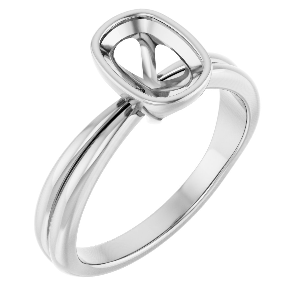 Bezel-Set Solitaire Engagement Ring