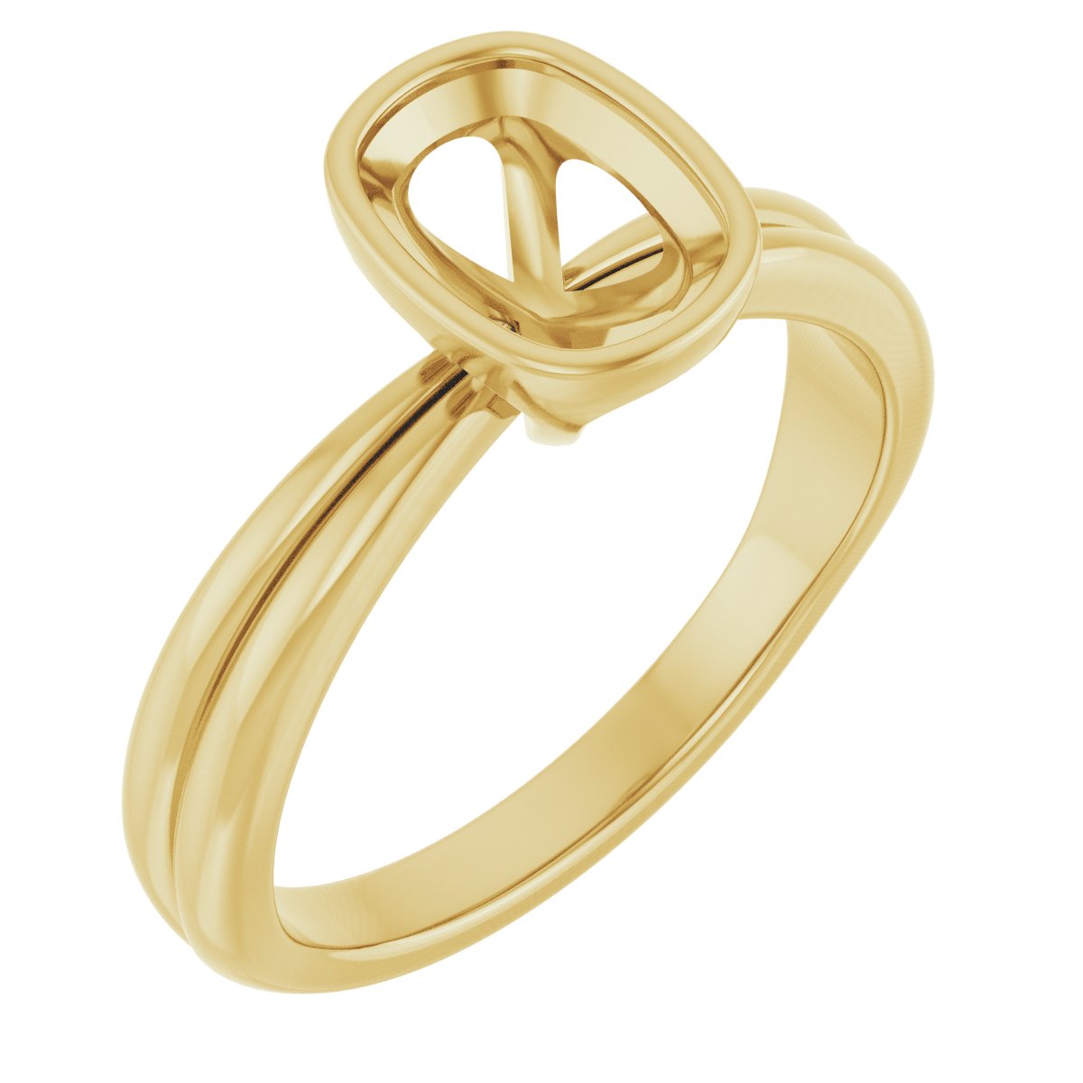 Bezel-Set Solitaire Engagement Ring
