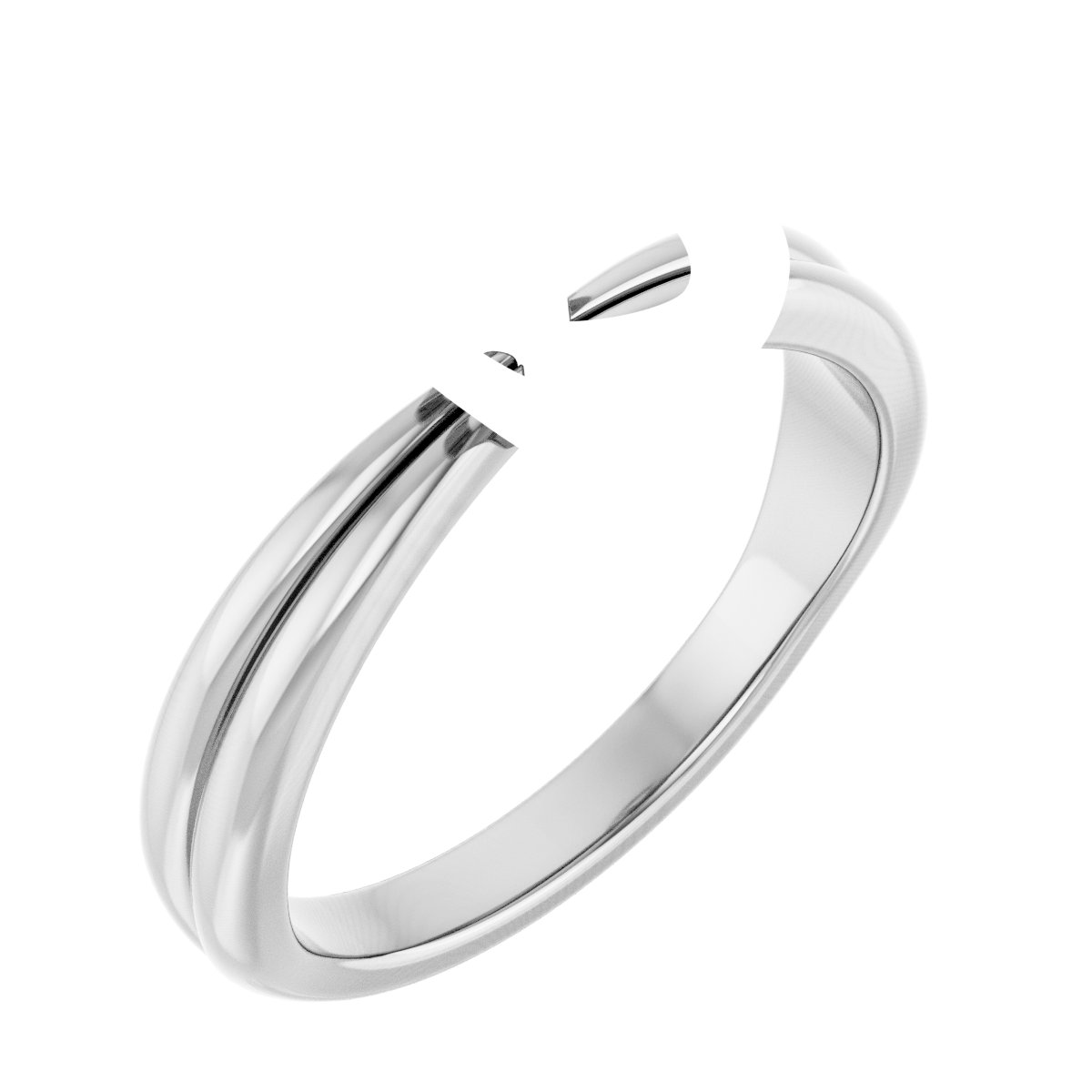 Bezel-Set Solitaire Engagement Ring