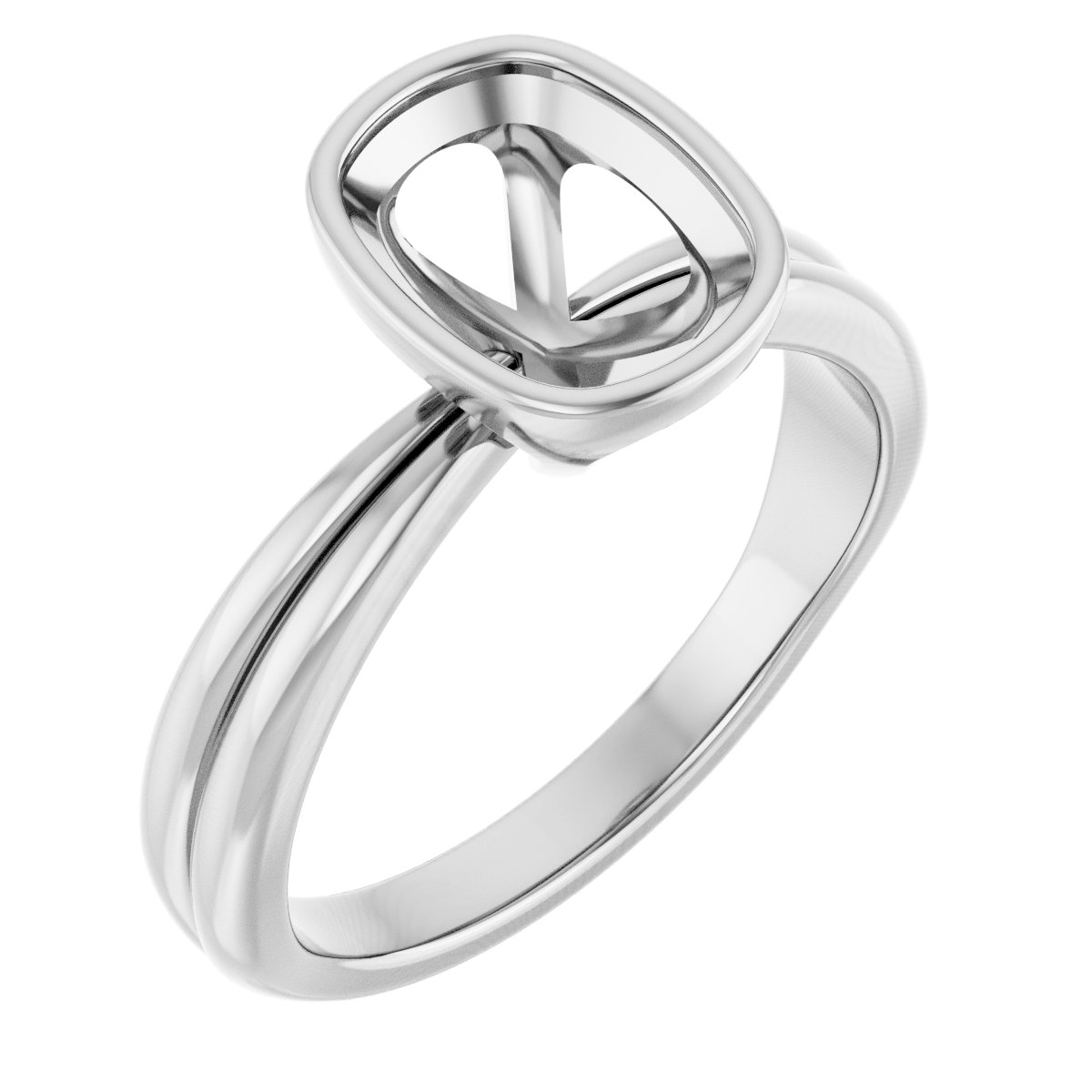 Bezel-Set Solitaire Engagement Ring