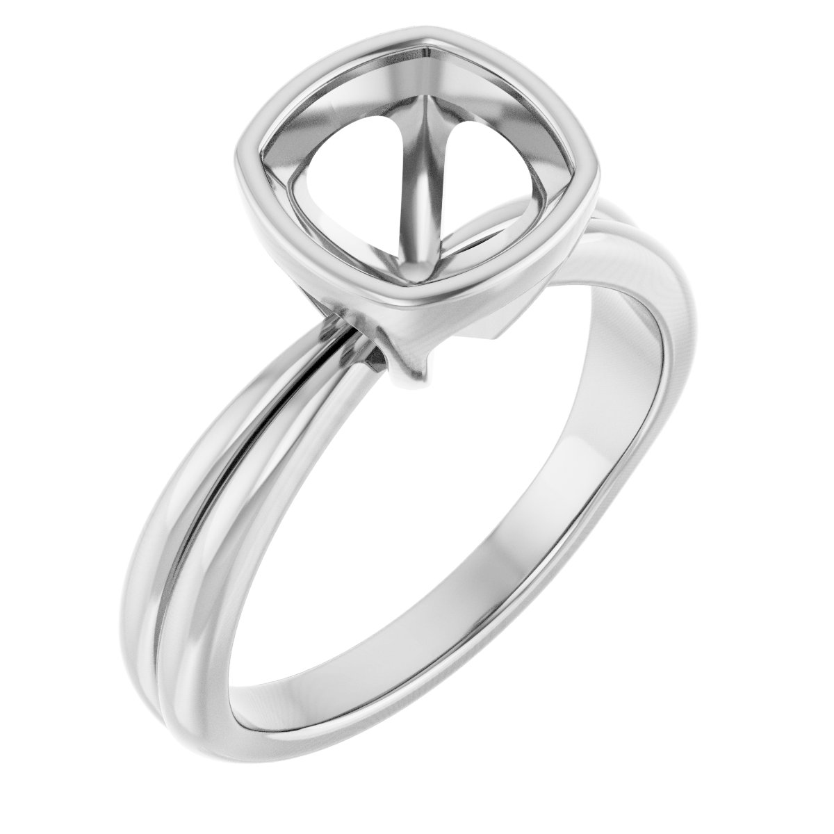 Bezel-Set Solitaire Engagement Ring