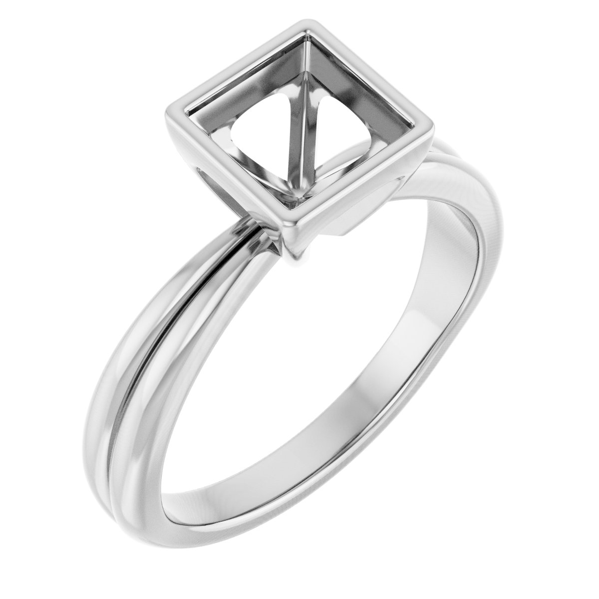 Bezel-Set Solitaire Engagement Ring