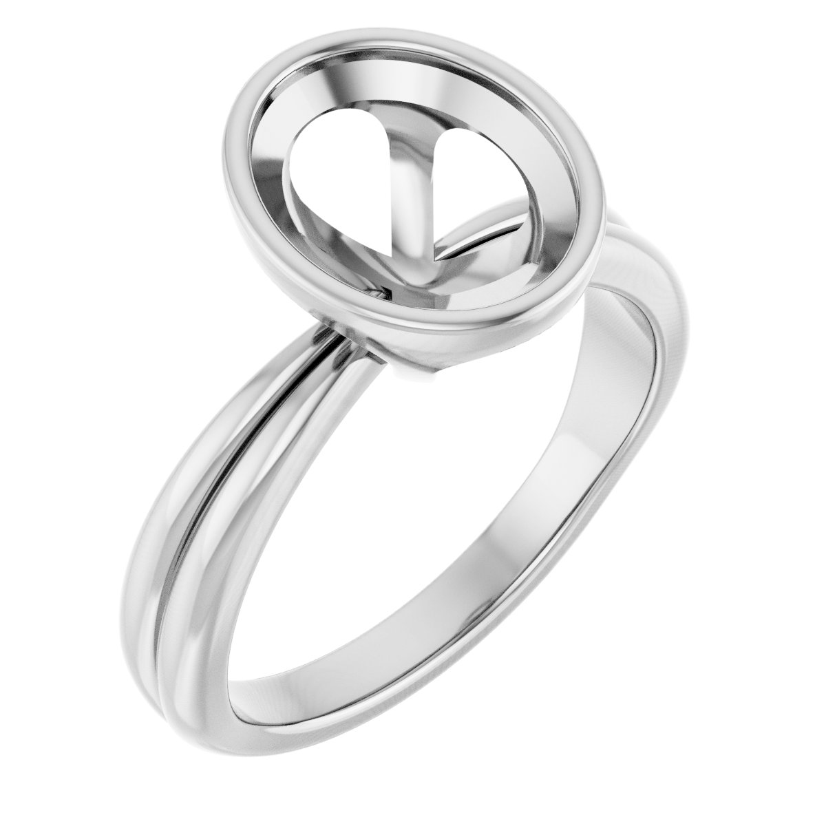 Bezel-Set Solitaire Engagement Ring
