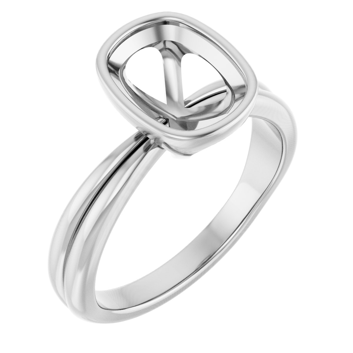 Bezel-Set Solitaire Engagement Ring
