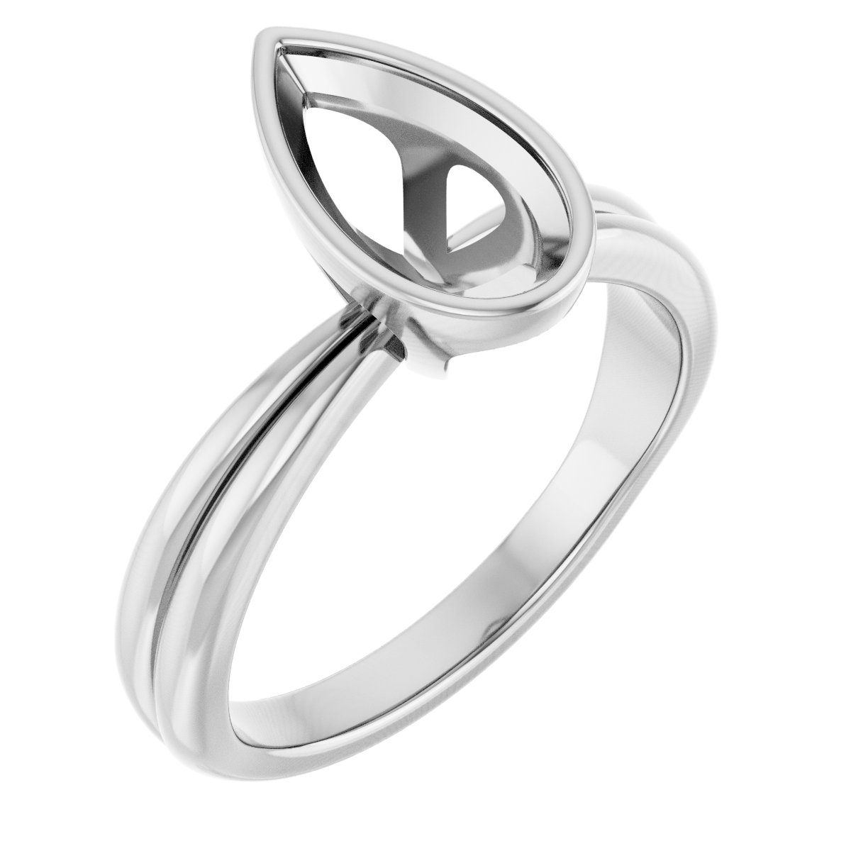 Bezel-Set Solitaire Engagement Ring