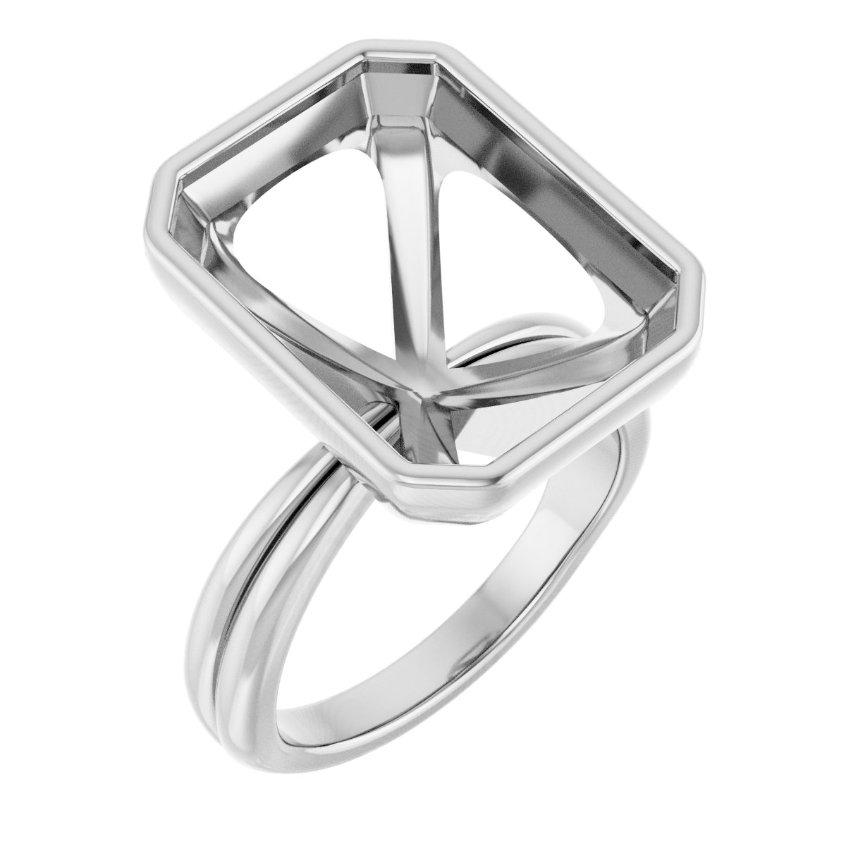 Bezel-Set Solitaire Engagement Ring