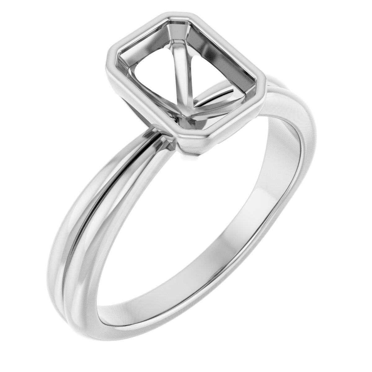Bezel-Set Solitaire Engagement Ring