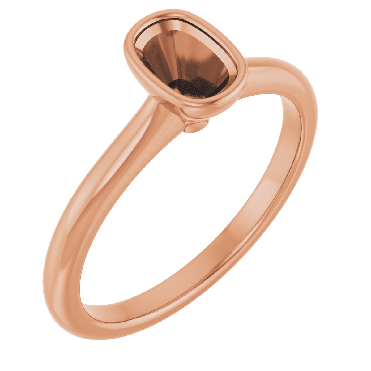 Bezel-Set Solitaire Engagement Ring