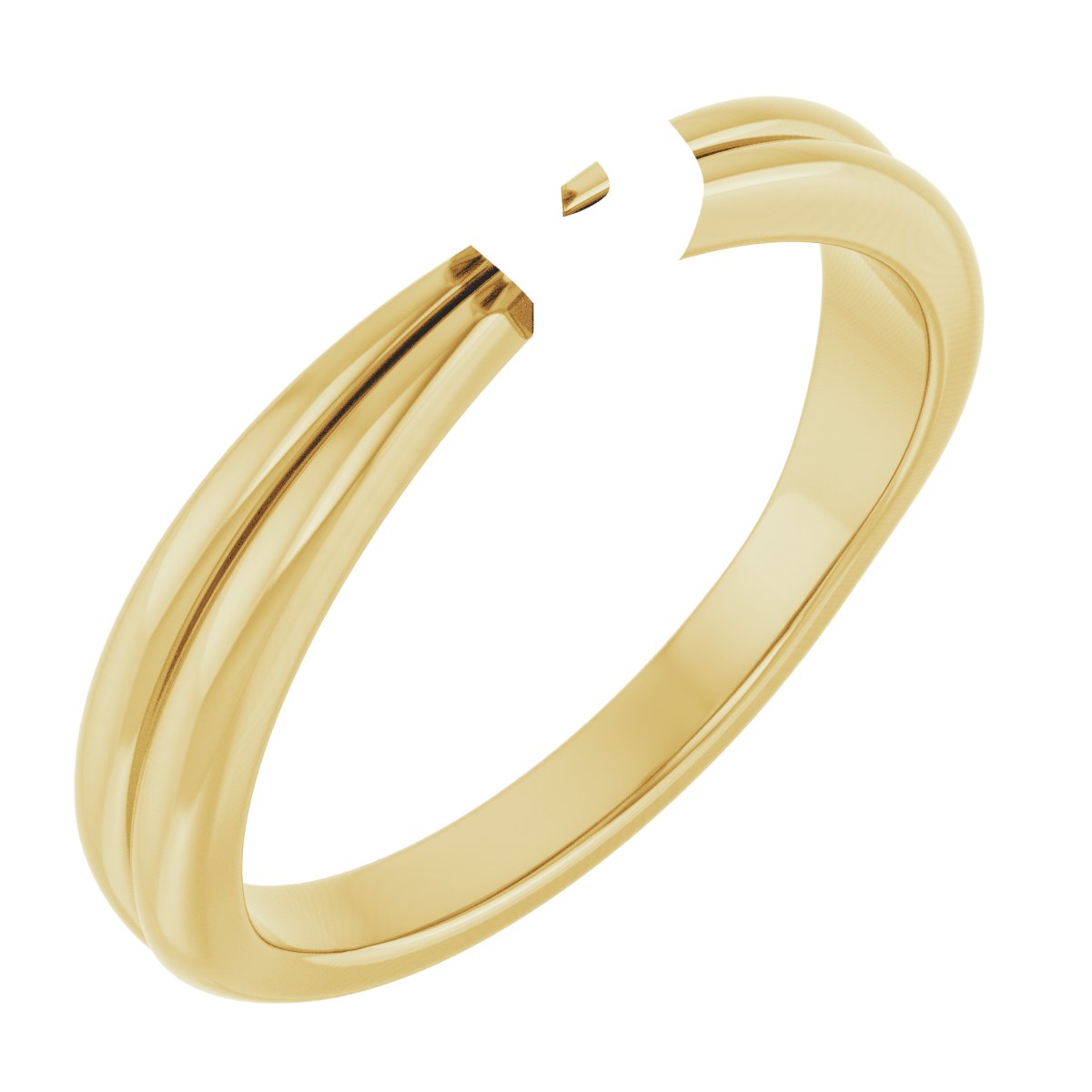 Bezel-Set Solitaire Engagement Ring