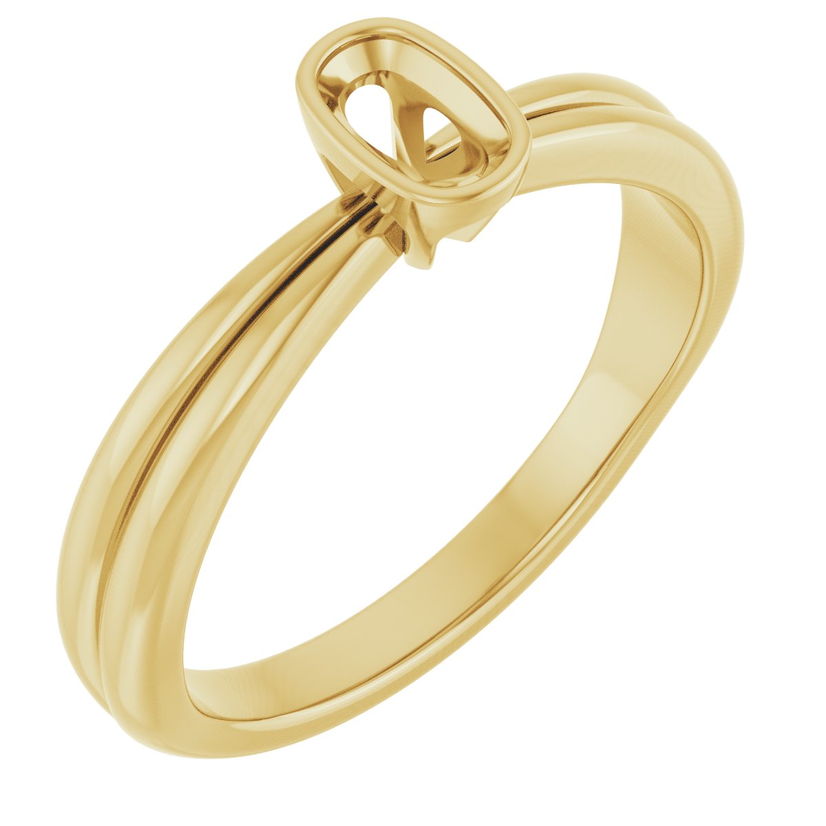 Bezel-Set Solitaire Engagement Ring