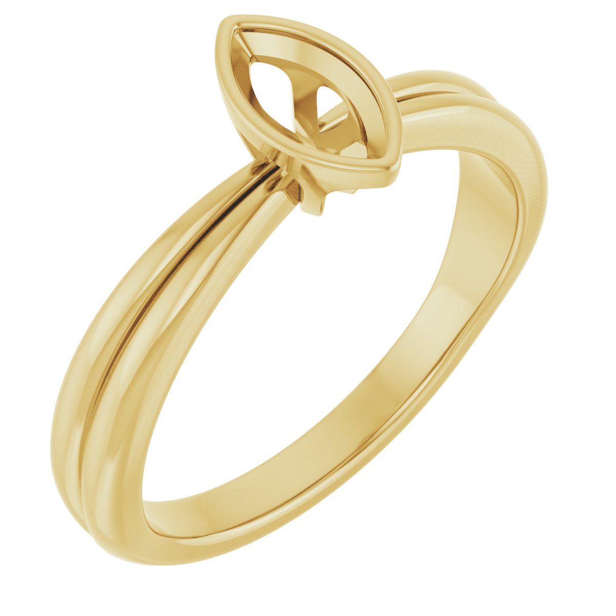 Bezel-Set Solitaire Engagement Ring