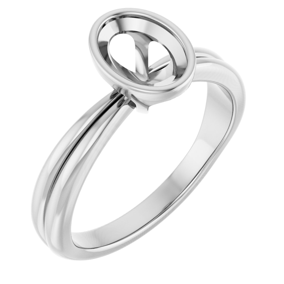 Bezel-Set Solitaire Engagement Ring