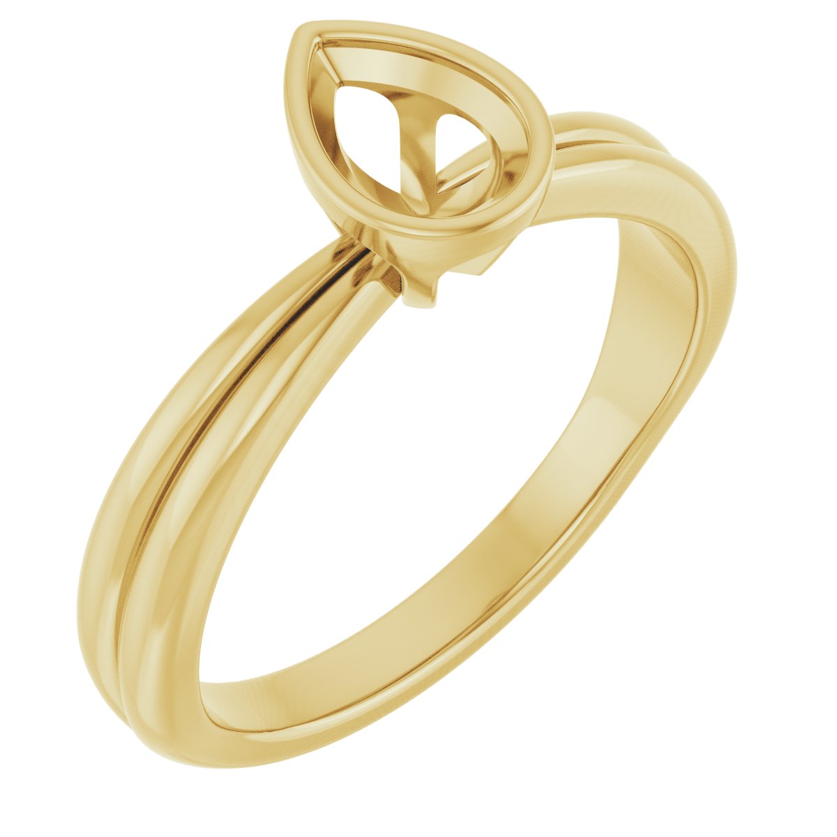 Bezel-Set Solitaire Engagement Ring