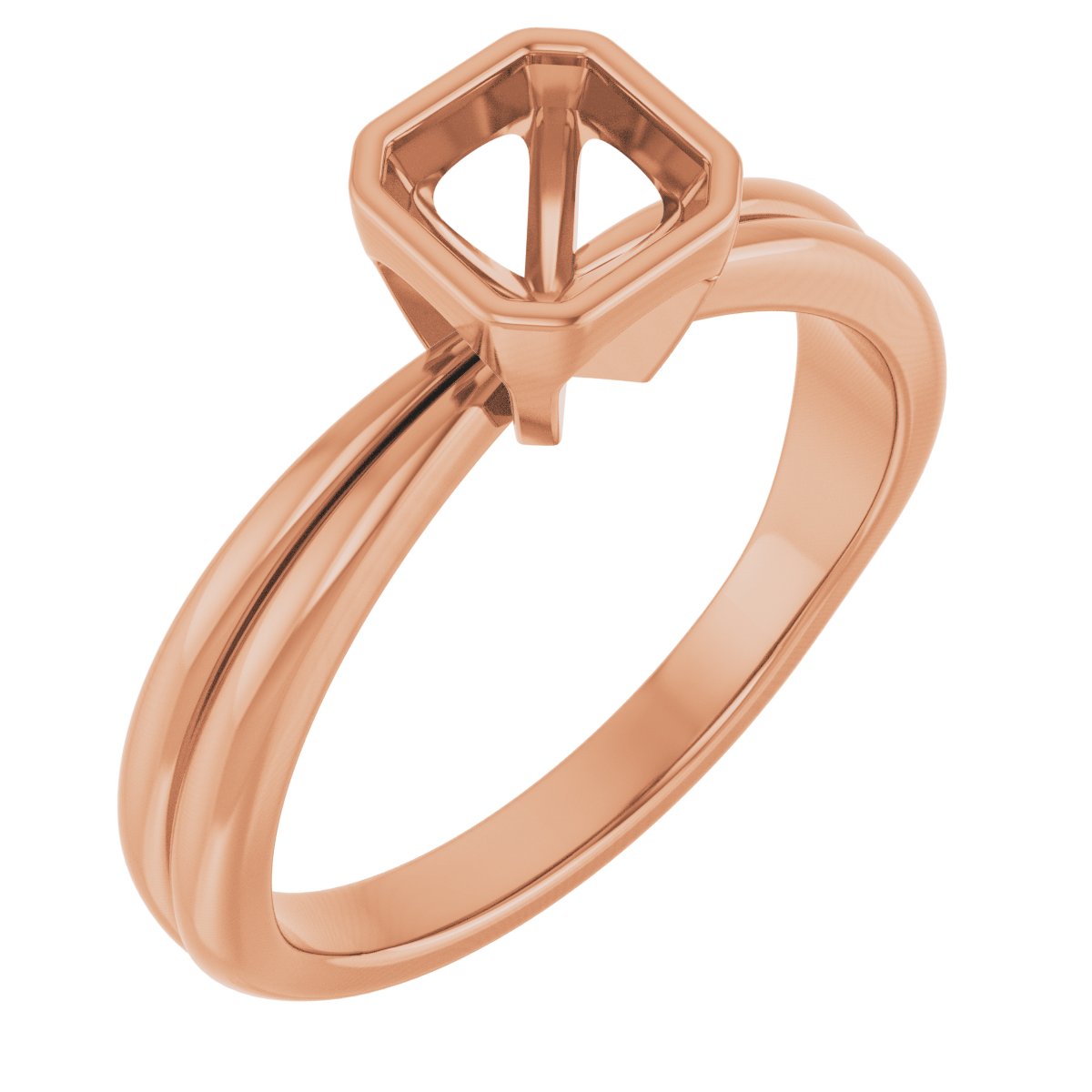 Bezel-Set Solitaire Engagement Ring
