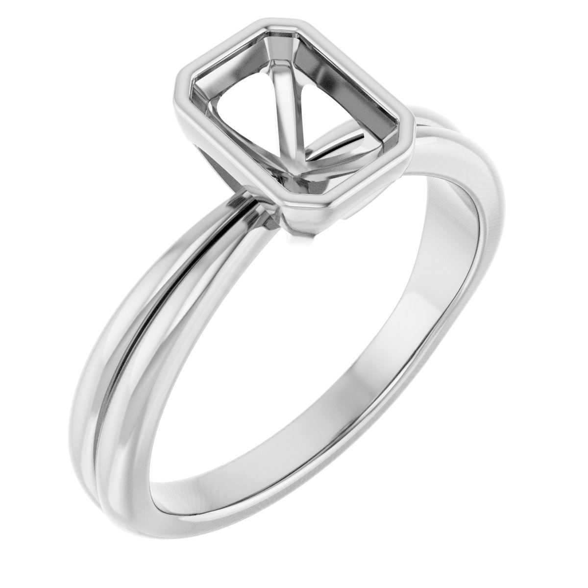Bezel-Set Solitaire Engagement Ring