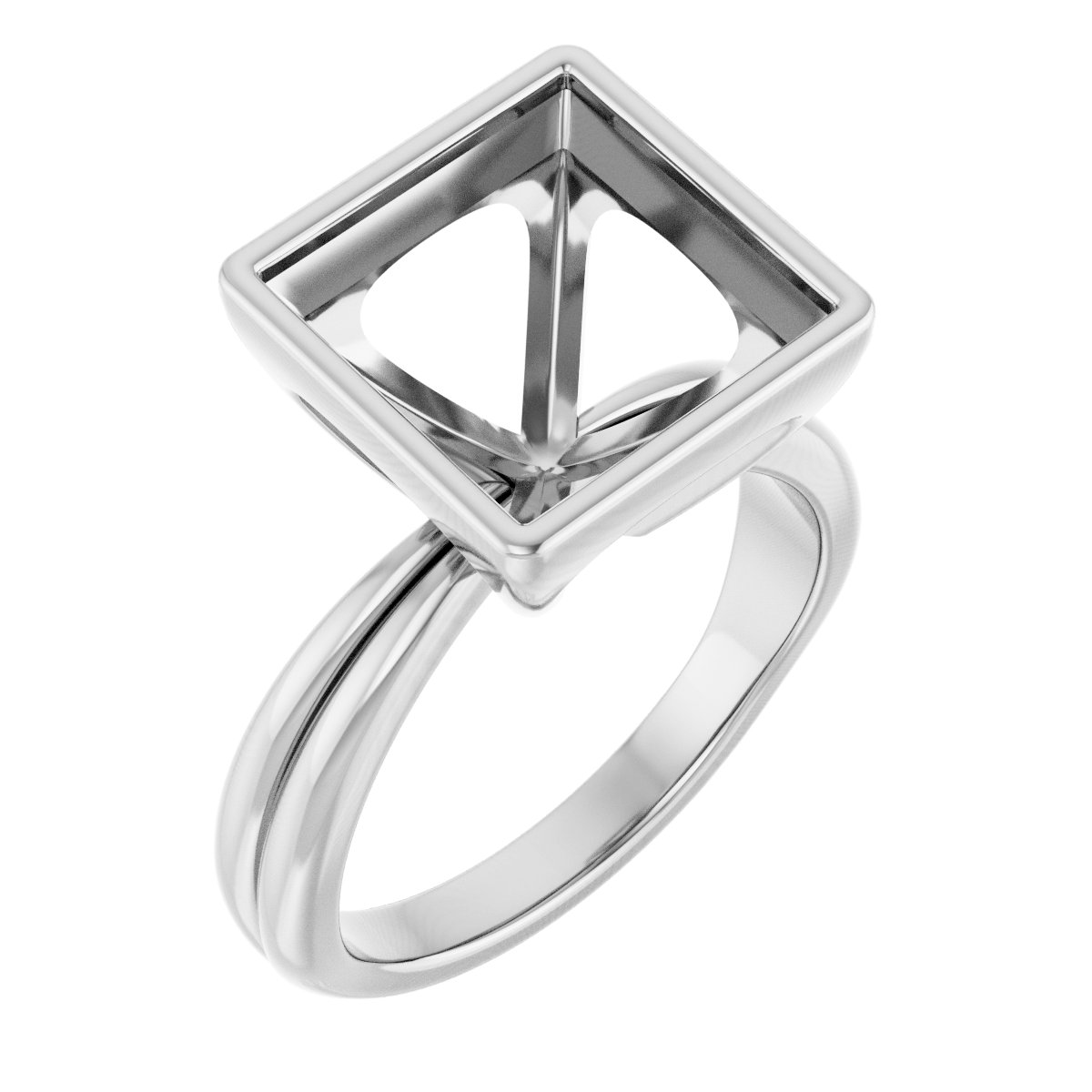 Bezel-Set Solitaire Engagement Ring